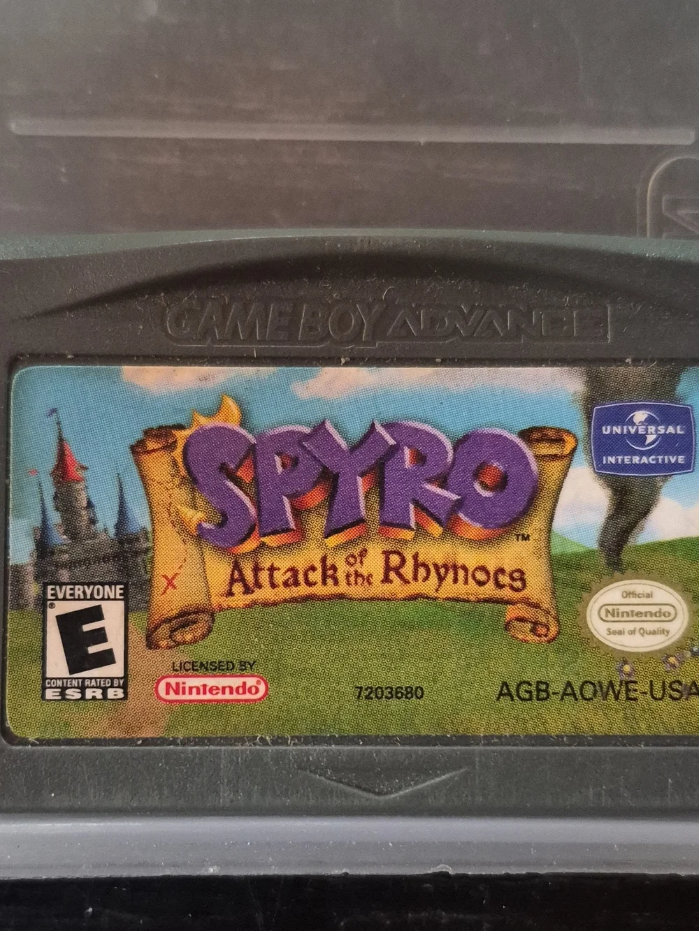 Spyro: Attack of the Rhynocs - Game Boy Advance Cartridge (Gray)